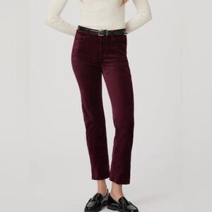 PAIGE Cindy Twisted Seam Split Black Cherry size  “27”